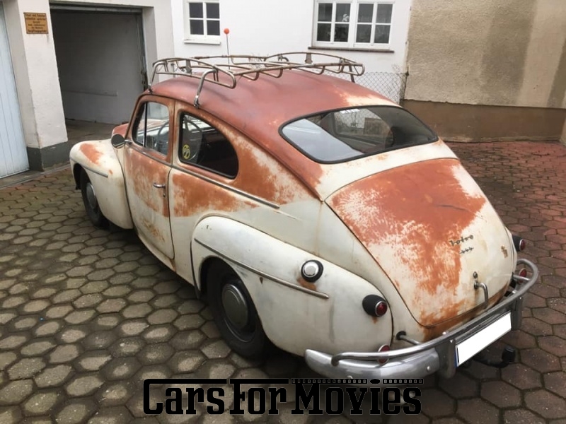 CarsForMovies | Volvo PV 444 California 1956 Schweden Weiß Rot Zivilfahrzeug Limousine Hessen 4772 Oldtimer Patina Import Anhängekupplung Dachgepäckträger