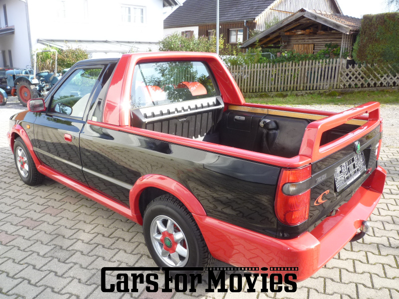 CarsForMovies | Skoda Felicia Fun 1999 Tschechien Schwarz Rot Zivilfahrzeug Pickup Bayern 5154 Pick-up Pritsche