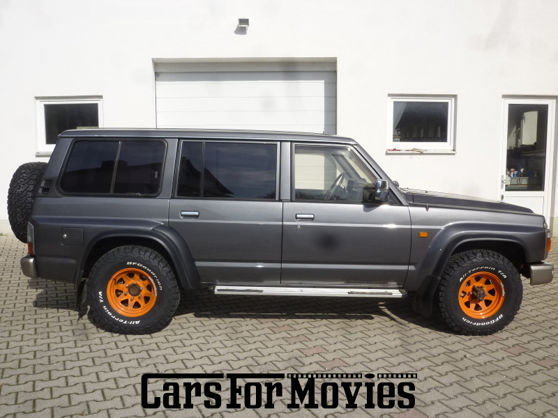 CarsForMovies | Nissan Patrol GR 1990 Japan Grau Grau Zivilfahrzeug Geländewagen Bayern 5156 Oldtimer Typ Y60 Grand Raid Allrad Offroad Camping Anhängerkupplung