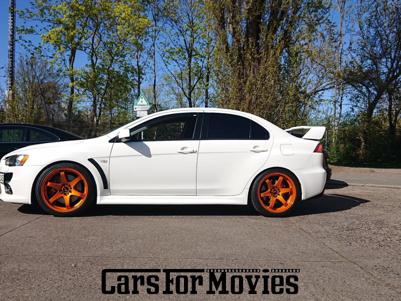 CarsForMovies | Mitsubishi Lancer Evolution X 2011 Japan Weiß Schwarz Zivilfahrzeug Sportwagen Berlin 5195 Tuning