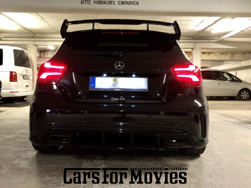 CarsForMovies | Mercedes Benz A 45 AMG 2013 Deutschland Schwarz Schwarz Zivilfahrzeug Kleinwagen Schleswig-Holstein 5218 Tuning