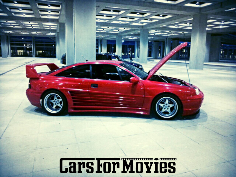 CarsForMovies | Opel Calibra Rieger Catano 1993 Deutschland Rot Schwarz Zivilfahrzeug Coupe Berlin 5251 Tuning Heckspoiler Frittentheke