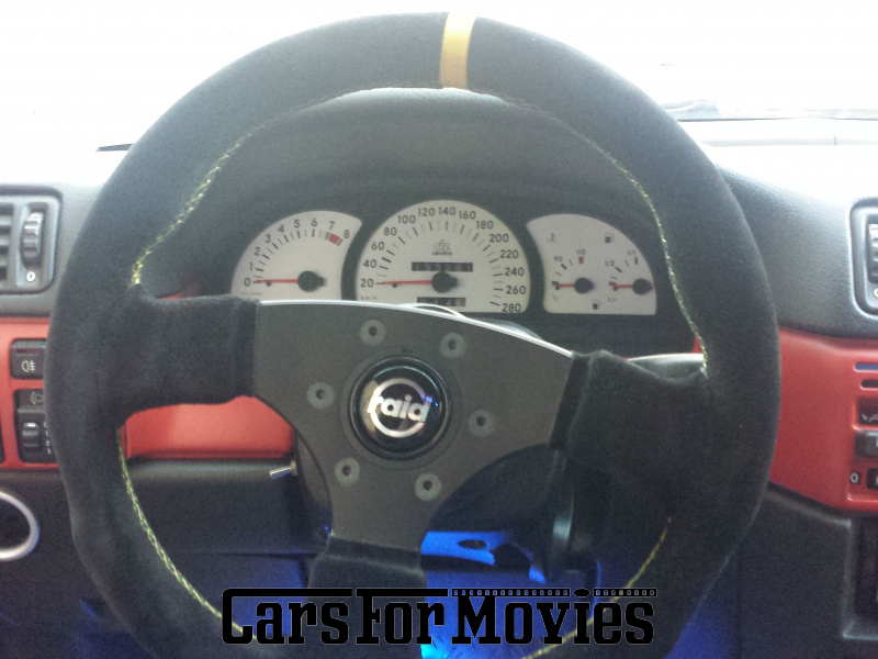 CarsForMovies | Opel Calibra Rieger Catano 1993 Deutschland Rot Schwarz Zivilfahrzeug Coupe Berlin 5251 Tuning Heckspoiler Frittentheke