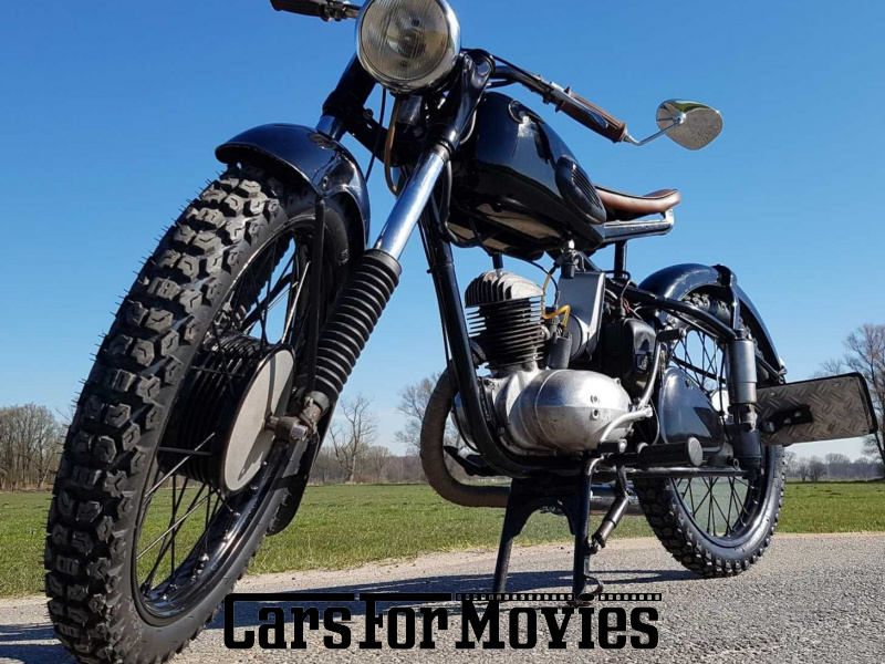CarsForMovies | MZ RT 125/2 1958 DDR Schwarz Schwarz Zwei- und Dreirad Motorrad Schleswig-Holstein 5527 Oldtimer Nachkrieg DDR Ostblock Moped