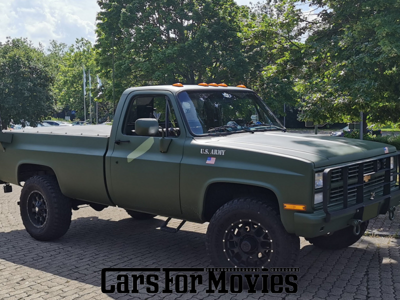 CarsForMovies | Chevrolet  M1008 CUCV Ex-Army (K30) 1985 USA Grün Braun Militärfahrzeug Pick-up Saarland 3787 Oldtimer US Army Armee Pritsche