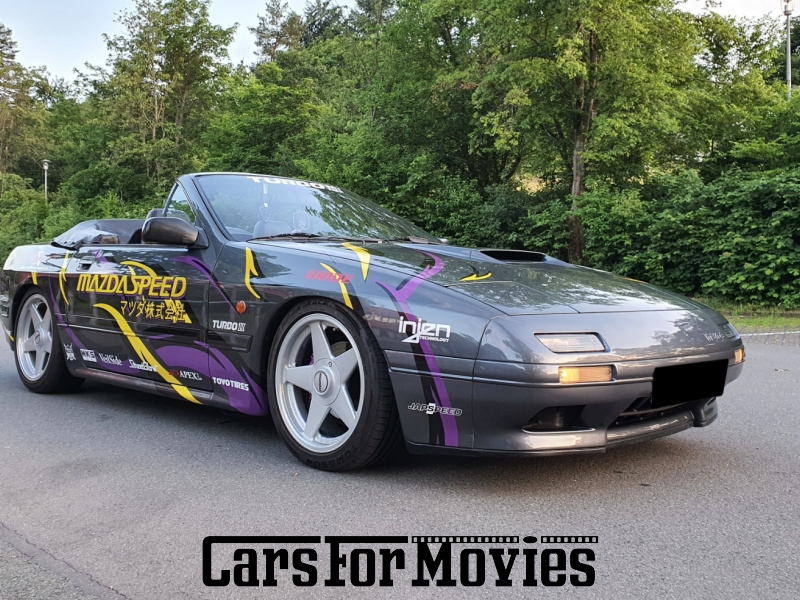 CarsForMovies | Mazda RX-7 Turbo II  1990 Japan Grau Schwarz Zivilfahrzeug Cabrio Hessen 5755 Oldtimer Tuning