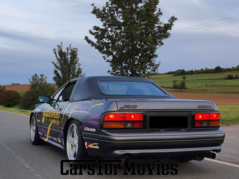CarsForMovies | Mazda RX-7 Turbo II  1990 Japan Grau Schwarz Zivilfahrzeug Cabrio Hessen 5755 Oldtimer Tuning