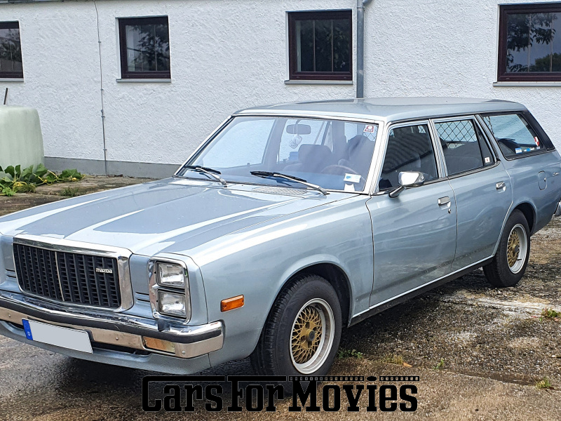 CarsForMovies | Mazda 929 1979 Japan Blau Blau Zivilfahrzeug Kombi Bayern 5865 Oldtimer Anhängerkupplung Alufelgen Holzlenkrad