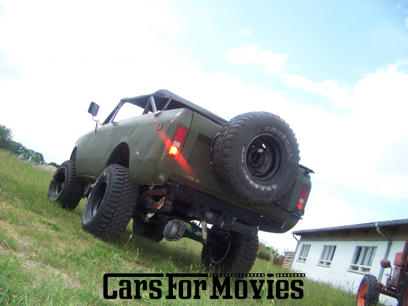 CarsForMovies | IHC Scout II Ikone 1978 USA Grün Schwarz Zivilfahrzeug Geländewagen Hamburg 6064 Oldtimer Allrad Cabrio