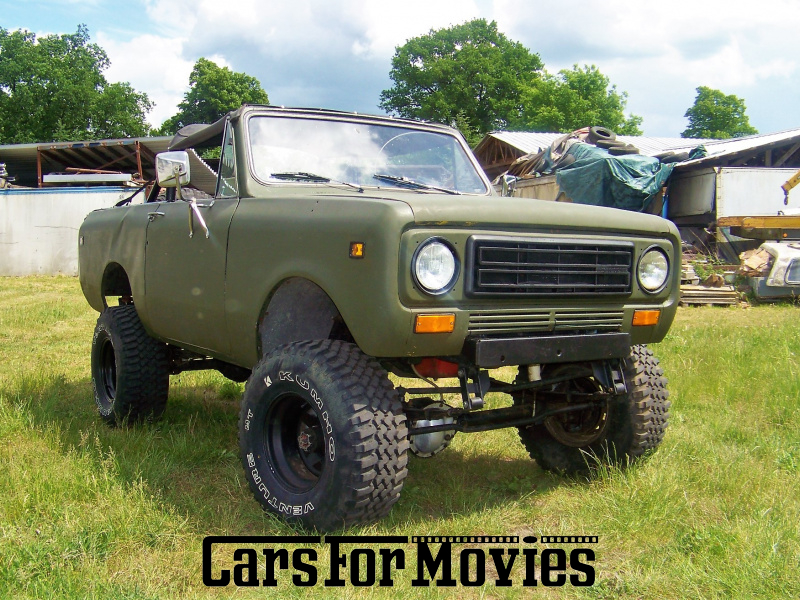 CarsForMovies | IHC Scout II Ikone 1978 USA Grün Schwarz Zivilfahrzeug Geländewagen Hamburg 6064 Oldtimer Allrad Cabrio