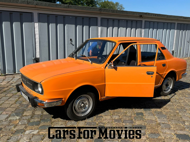 CarsForMovies | Skoda 105 L 1978 Tschechien Orange Schwarz Zivilfahrzeug DDR Fahrzeug allgemein Sachsen 6090 Oldtimer Anhängerkupplung 