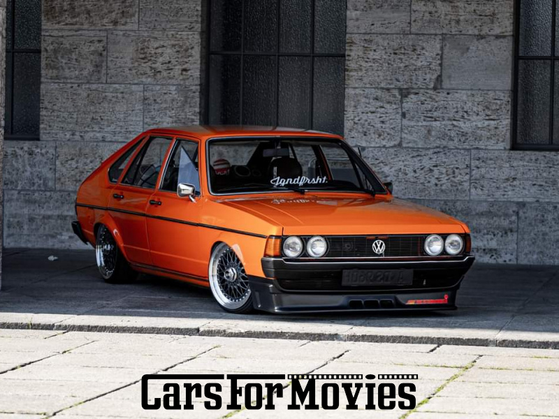 CarsForMovies | VW Passat 32A  1977 Deutschland Orange Braun Zivilfahrzeug Promotionfahrzeug Bayern 6120 Lowrider Showcar Tuning Hydraulik Luftfahrwerk 