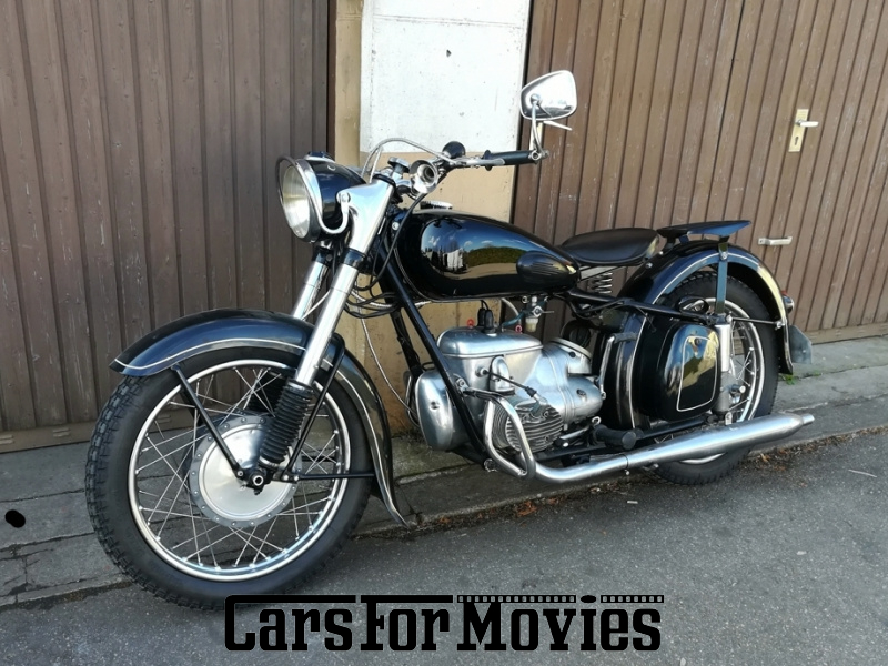 CarsForMovies | IFA IFA MZ BK 350 1958 DDR Schwarz Schwarz Zivilfahrzeug Motorrad Baden-Württemberg 6321 ostblock ddr
