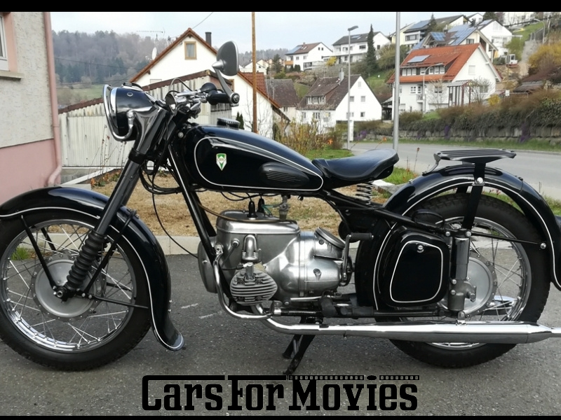 CarsForMovies | IFA IFA MZ BK 350 1958 DDR Schwarz Schwarz Zivilfahrzeug Motorrad Baden-Württemberg 6321 ostblock ddr
