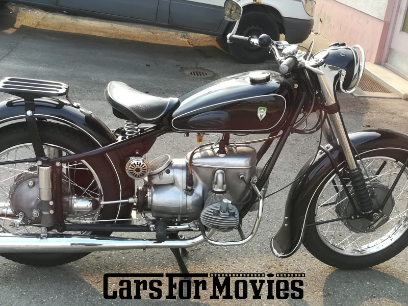 CarsForMovies | IFA IFA MZ BK 350 1958 DDR Schwarz Schwarz Zivilfahrzeug Motorrad Baden-Württemberg 6321 ostblock ddr

