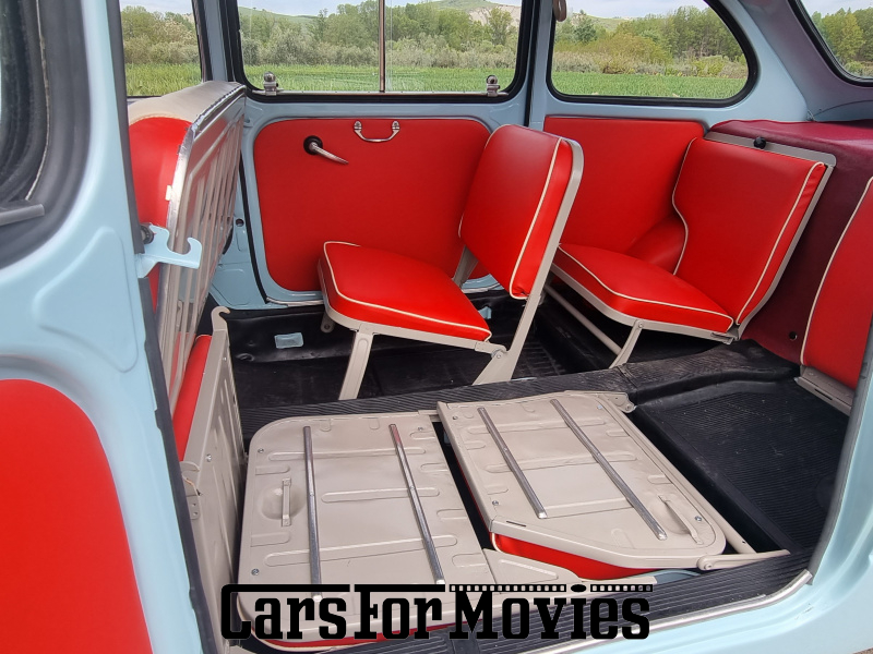 CarsForMovies | Fiat 600 Multipla 1962 Italien Blau Rot Zivilfahrzeug Bus Bayern 6343 