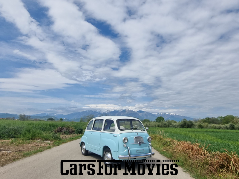 CarsForMovies | Fiat 600 Multipla 1962 Italien Blau Rot Zivilfahrzeug Bus Bayern 6343 