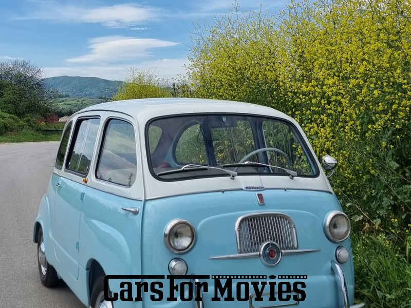 CarsForMovies | Fiat 600 Multipla 1962 Italien Blau Rot Zivilfahrzeug Bus Bayern 6343 