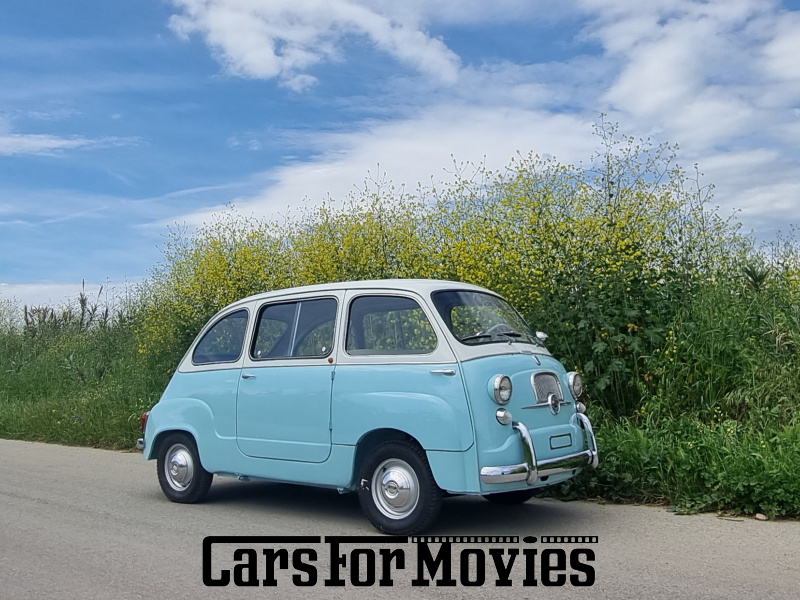 CarsForMovies | Fiat 600 Multipla 1962 Italien Blau Rot Zivilfahrzeug Bus Bayern 6343 