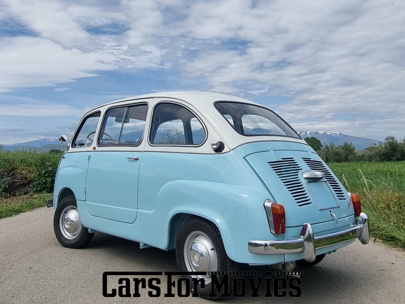 CarsForMovies | Fiat 600 Multipla 1962 Italien Blau Rot Zivilfahrzeug Bus Bayern 6343 