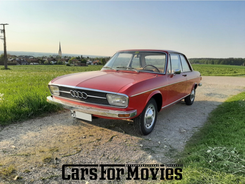 CarsForMovies | Audi 100 LS C1 1971 Deutschland Rot Beige Zivilfahrzeug Limousine Bayern 6351 Lenkradschaltung