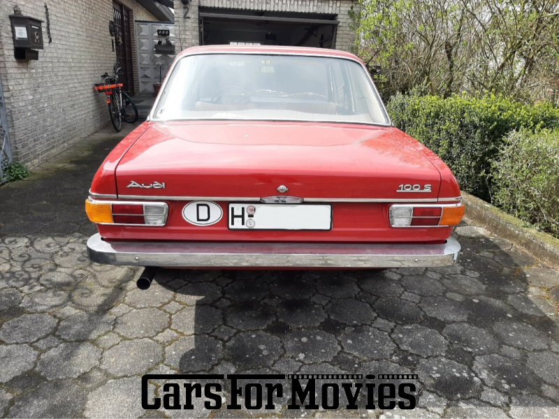 CarsForMovies | Audi 100 LS C1 1971 Deutschland Rot Beige Zivilfahrzeug Limousine Bayern 6351 Lenkradschaltung