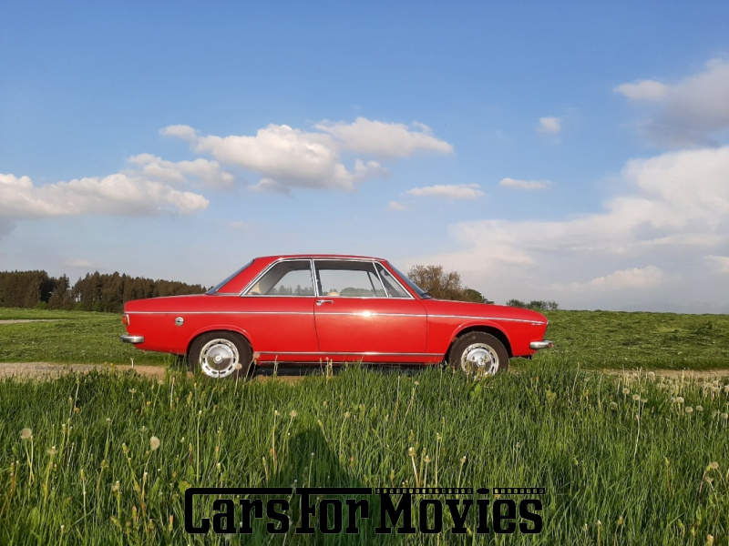 CarsForMovies | Audi 100 LS C1 1971 Deutschland Rot Beige Zivilfahrzeug Limousine Bayern 6351 Lenkradschaltung
