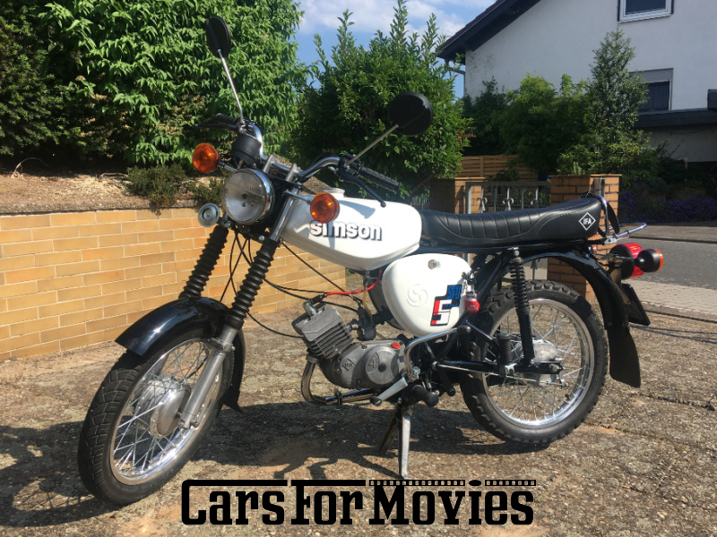 CarsForMovies | Simson S51 Electronic 12V 1989 DDR Weiß Schwarz Zwei- und Dreirad DDR Fahrzeug allgemein Hessen 6397 
