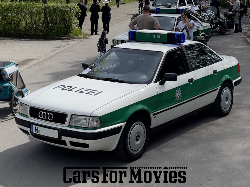 CarsForMovies | Audi 80 B4 1992 Deutschland Weiß Schwarz Einsatzfahrzeug Polizeifahrzeug West Bayern 6483 110