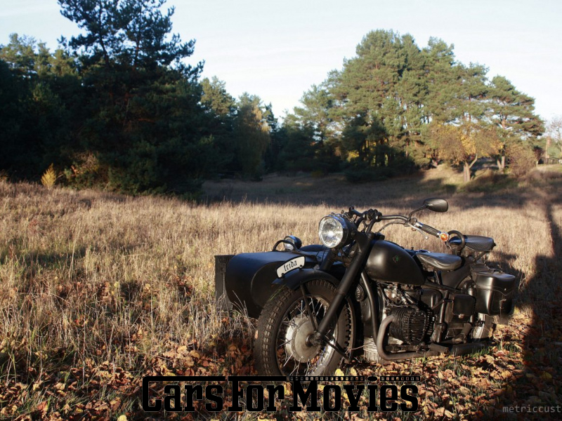 CarsForMovies | Dnepr KMZ 750 - Frieda 1961 Ukraine Schwarz Schwarz Zivilfahrzeug Motorrad Berlin 6610 Gespann Beiwagen