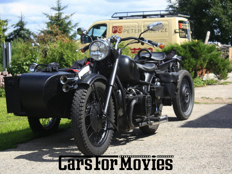 CarsForMovies | Dnepr KMZ 750 - Frieda 1961 Ukraine Schwarz Schwarz Zivilfahrzeug Motorrad Berlin 6610 Gespann Beiwagen