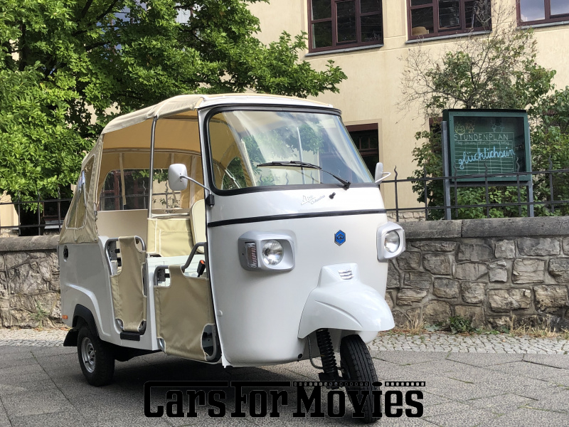 CarsForMovies | Piaggio Ape Calessino  2019 Italien Weiß Weiß Zwei- und Dreirad Lastendreirad Berlin 6621 