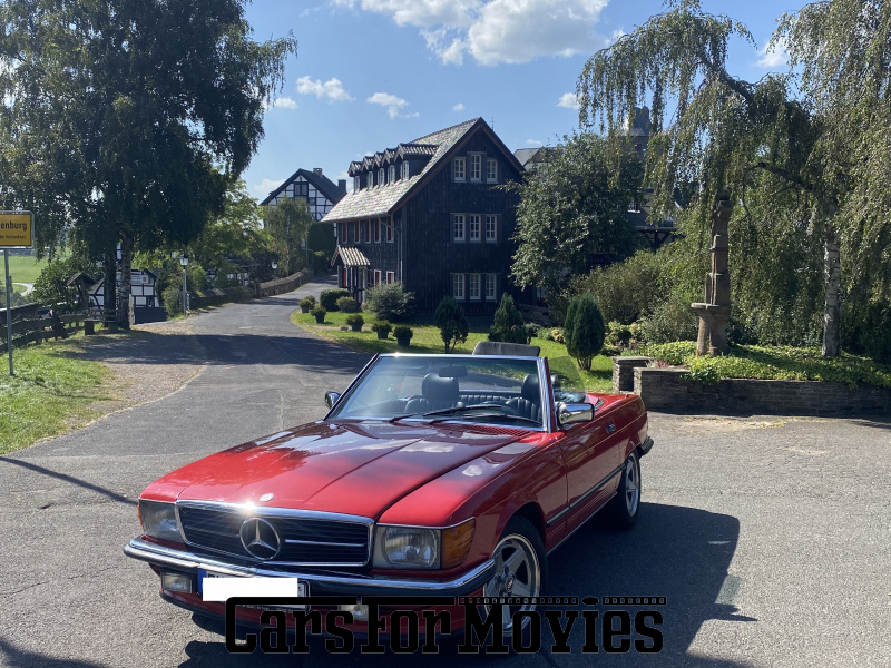 CarsForMovies | Mercedes Benz SL 300 1989 Deutschland Rot Schwarz Zivilfahrzeug Cabrio Nordrhein-Westfalen 6724 R107