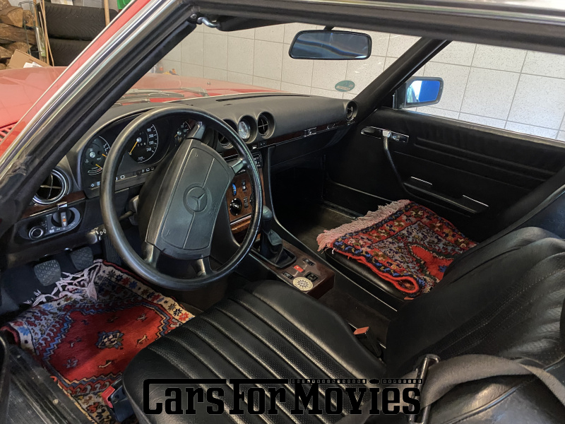 CarsForMovies | Mercedes Benz SL 300 1989 Deutschland Rot Schwarz Zivilfahrzeug Cabrio Nordrhein-Westfalen 6724 R107