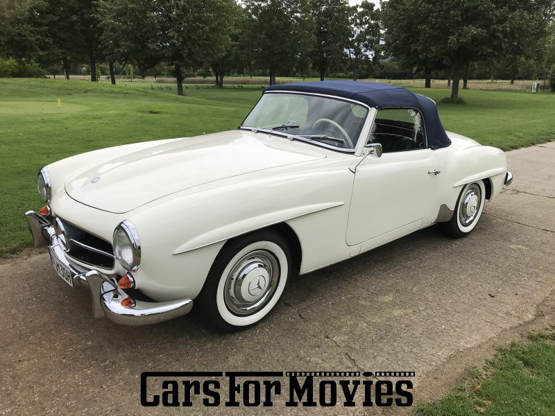 CarsForMovies | Mercedes Benz 190 SL 1955 Deutschland Weiß Blau Zivilfahrzeug Cabrio Hessen 6873 