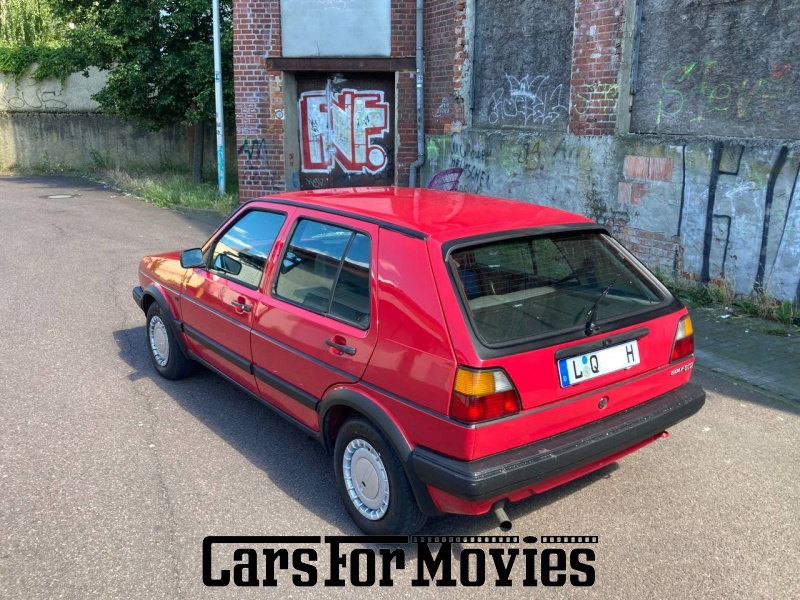CarsForMovies | VW Golf 1989 Deutschland Rot Grau Zivilfahrzeug Kleinwagen Sachsen 6898 Schiebedach