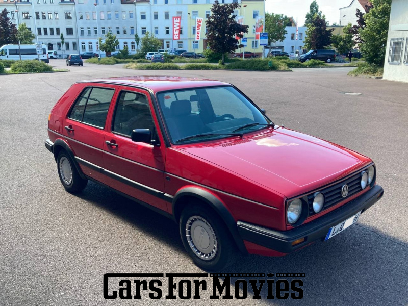 CarsForMovies | VW Golf 1989 Deutschland Rot Grau Zivilfahrzeug Kleinwagen Sachsen 6898 Schiebedach