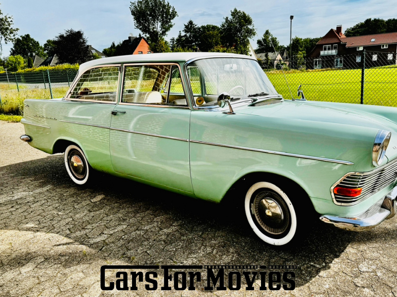 CarsForMovies | Opel Olympia Rekord P2 1962 Deutschland Türkis Grün Zivilfahrzeug Limousine Niedersachsen 6931 Türkis Weißwandreifen