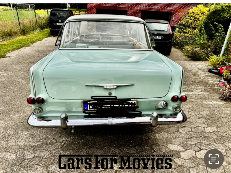 CarsForMovies | Opel Olympia Rekord P2 1962 Deutschland Türkis Grün Zivilfahrzeug Limousine Niedersachsen 6931 Türkis Weißwandreifen