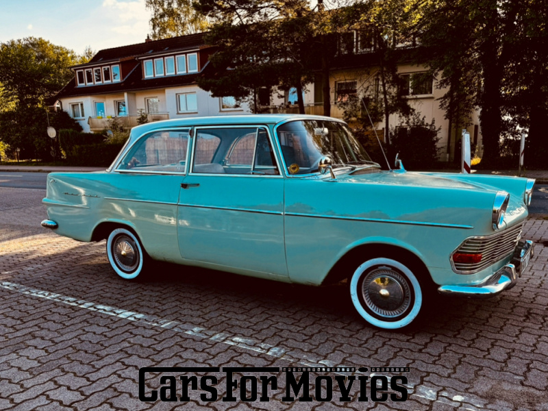CarsForMovies | Opel Olympia Rekord P2 1962 Deutschland Türkis Grün Zivilfahrzeug Limousine Niedersachsen 6931 Türkis Weißwandreifen