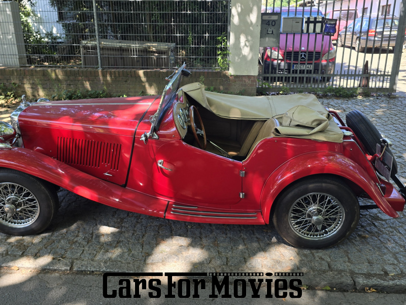 CarsForMovies | MG TD 1952 England Rot Beige Zivilfahrzeug Cabrio Berlin 6961 