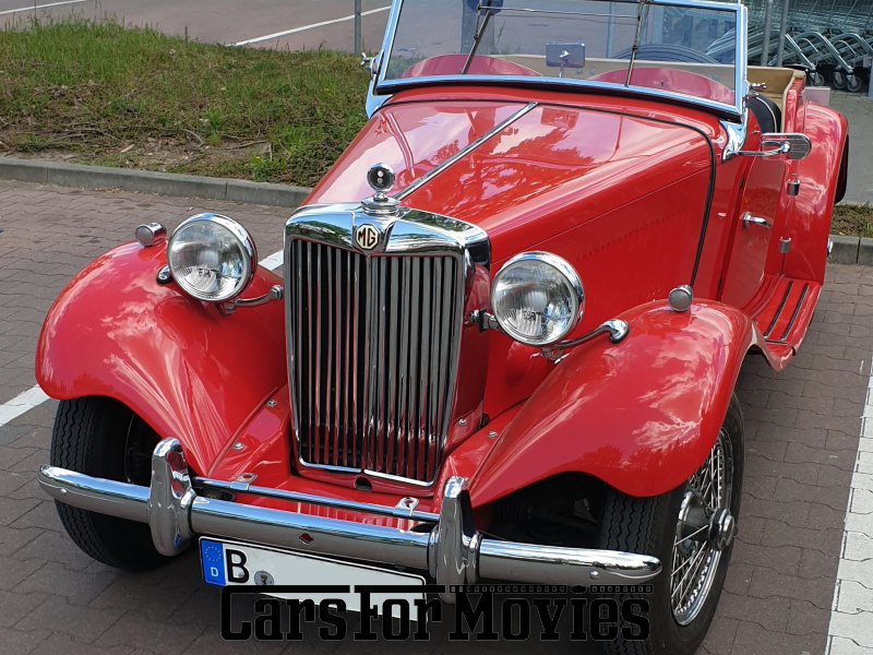 CarsForMovies | MG TD 1952 England Rot Beige Zivilfahrzeug Cabrio Berlin 6961 
