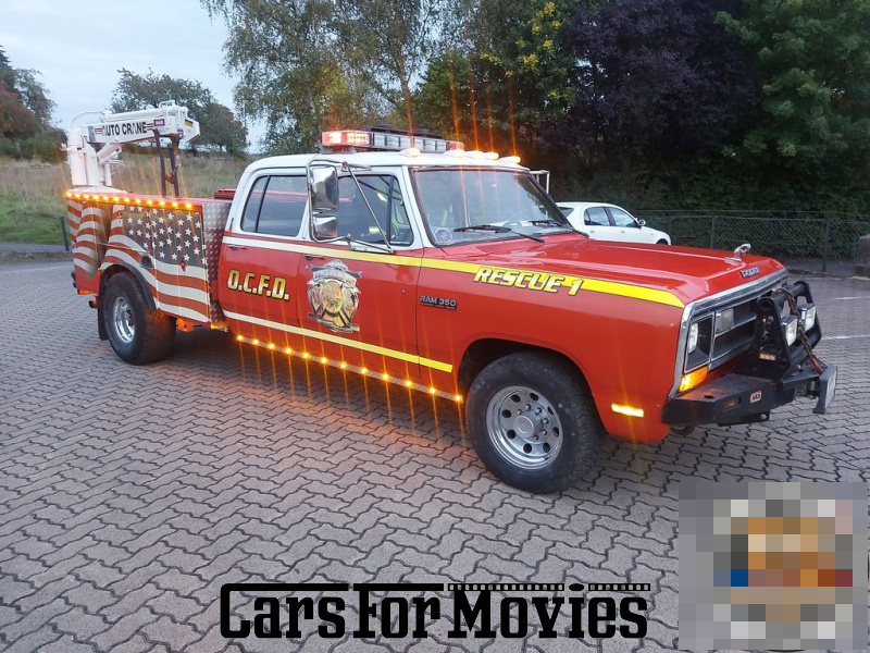 CarsForMovies | Dodge D350 Fire Truck 1985 USA Rot Schwarz Einsatzfahrzeug Feuerwehrfahrzeug West Rheinland-Pfalz 7127 showcar hiphop