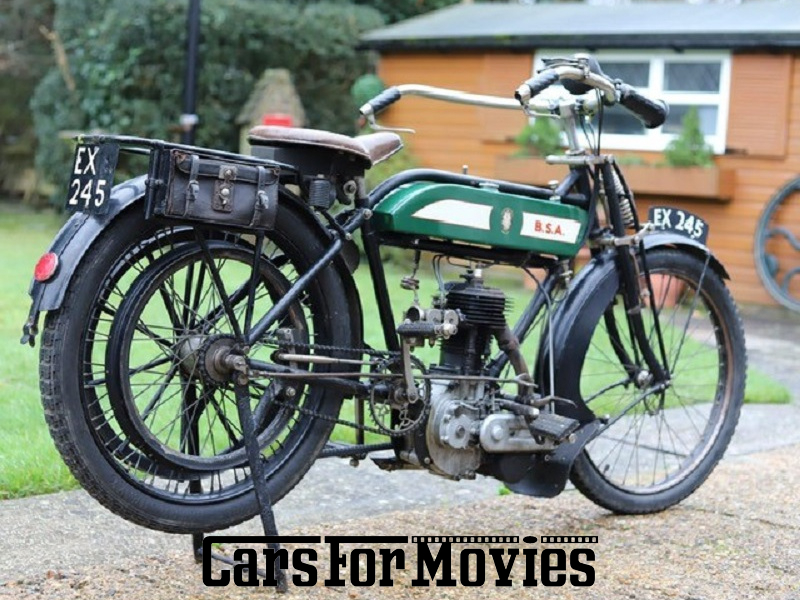 CarsForMovies | BSA motorcycles 500cc 3 1/2 hp Model B free engine 1914 England Schwarz Grün Zwei- und Dreirad Motorrad Hamburg 7230