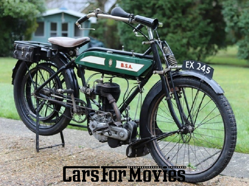 CarsForMovies | BSA motorcycles 500cc 3 1/2 hp Model B free engine 1914 England Schwarz Grün Zwei- und Dreirad Motorrad Hamburg 7230