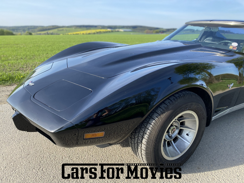 CarsForMovies | Chevrolet  Corvette Stingray  1977 USA Schwarz Schwarz Zivilfahrzeug Muscle Car Sachsen 7280 targa