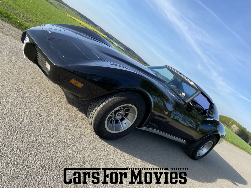 CarsForMovies | Chevrolet  Corvette Stingray  1977 USA Schwarz Schwarz Zivilfahrzeug Muscle Car Sachsen 7280 targa