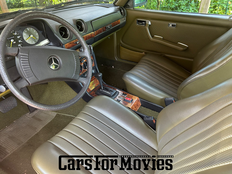 CarsForMovies | Mercedes Benz W123, 230 C 1979 Deutschland Gold Grün Zivilfahrzeug Coupe Hamburg 7338 Schiebedach