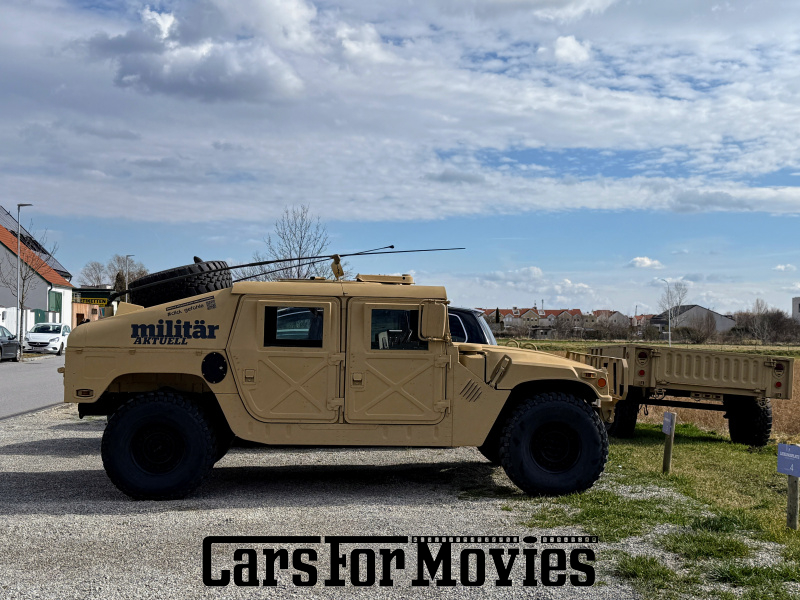 CarsForMovies | Hummer M998 Am Generall Humvee Hummer H1 Hmmwv Slantback 1989 USA Beige Grün Militärfahrzeug Geländewagen außerhalb von Deutschland 7417 