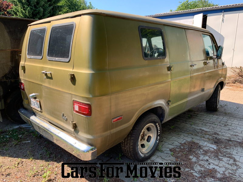 CarsForMovies | Dodge B100 Tradesman 1974 USA Grün Grün Zivilfahrzeug Transporter Nordrhein-Westfalen 7509 Bus lieferwagen